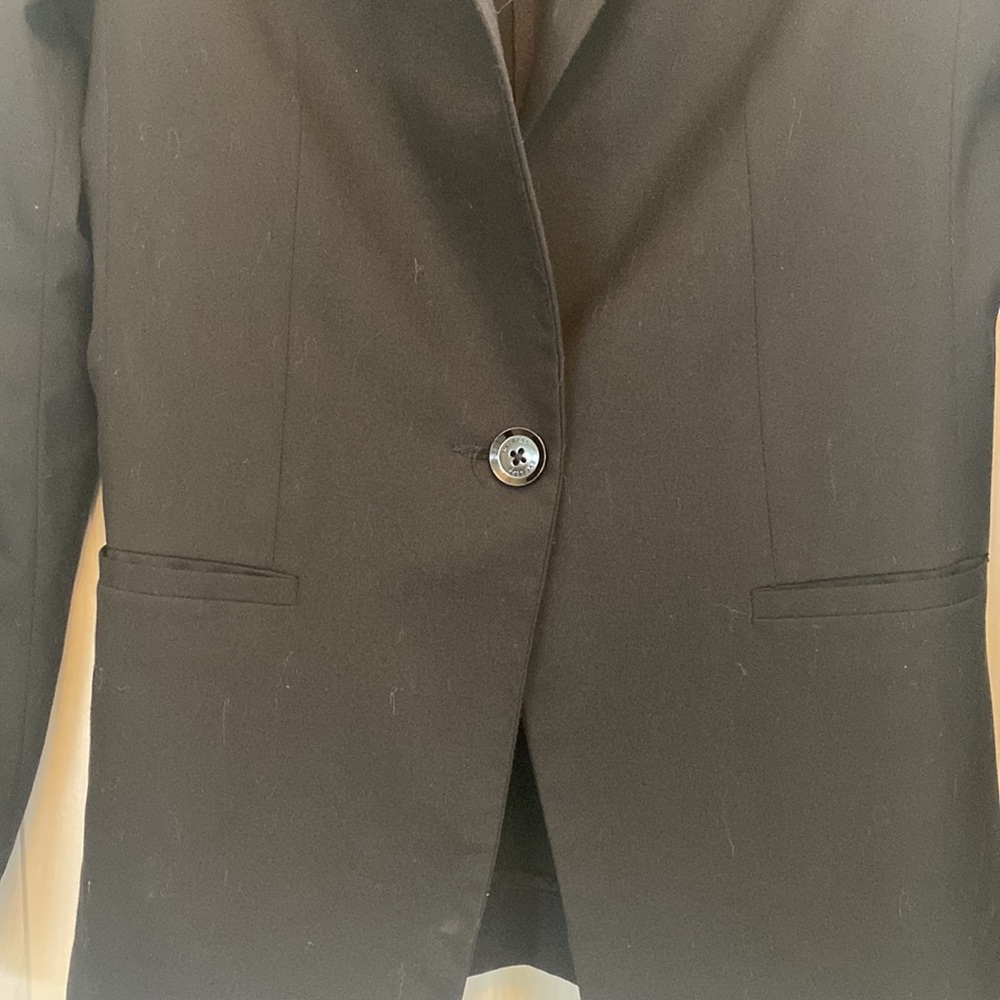 Express Single Button Blazer Retro Tuxedo Style J… - image 3